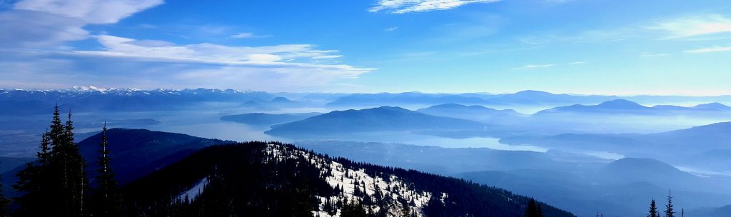 View of Sandpoint Idaho from Baldy Mountain